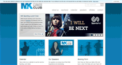 Desktop Screenshot of mksportinglunchclub.co.uk